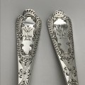 Pair Victorian Silver-Plated Berry Spoons