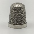 Solid Silver Antique Thimble