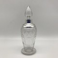Attractive Antique Silver & Crystal Scent Bottle