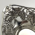 Pretty Sterling Silver `Art Nouveau`  Basket (1904)