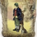 Royal Doulton `Dickens` Relief Spill Vase/Brush Pot