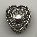 Small Victorian Silver Heart Box (1895)