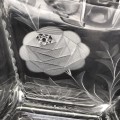 Antique Rose-Cut `Heisey Glass` Bridal Basket