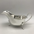 Large Early Silver-Plated Gravy Boat