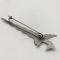 Vintage Sterling Silver `Kris Dagger` Brooch