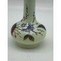 Antique Hand Painted Opaline Glass Scent Bottle