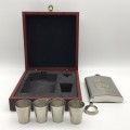 Quality Boxed Hip Flask Set (Unwanted Gift)