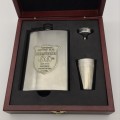 Quality Boxed Hip Flask Set (Unwanted Gift)