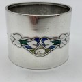 Rare `Liberty & Co` (CYMRIC) Silver & Enamel Napkin Ring (Archibald Knox)