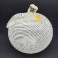 Vintage Murano `Apple` Art Glass Paperweight/Ornament