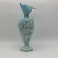 Antique `Blue Satin Glass` Ewer/Jug