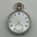 Early Large Sterling Silver Pocket Watch (Swiss 18 Jewels)