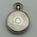 Early Large Sterling Silver Pocket Watch (Swiss 18 Jewels)