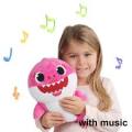 30cm Baby Shark Plush Singing LED Light Plush Toys Music Doll English Song Toy Gift