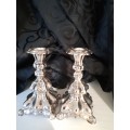 SILVER  CANDLEHOLDERS