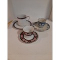 PORCELAIN CUPS AND SAUCERS