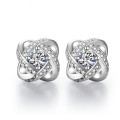 White gold plated Earrings for women AAA Zircon Wedding jewellery