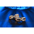 18K Gold Plated CZ diamond Hoop Earrings for women