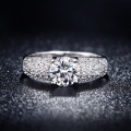 White Gold Filled Ring With 1.0ct Simulated Diamond size 6 US