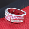 Pink Simulated Diamond Ring Stamped S925 Size 6;7;10 US