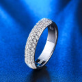 Vintage Simulated Diamond Ring white gold filled  Size 6;7 US