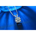 S925 Stamped Necklace With Simulated Diamond Pendant