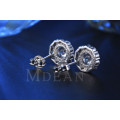 Silver Earings for women With Simulated Diamond