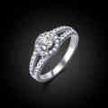 LuxuryWhite Gold Filled Ring With Simulated Diamond  Size 6 ; 7US