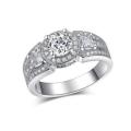 GORGEOUS!! White Gold Filled 1.2ct Simulated Diamond Ring Size 6 US