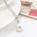 Real Freshwater White Pearl Pendant With Necklace