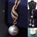 Alluring Gold Plated Pearl Necklace And Earrings Set (June Bithstone)