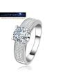 EXCELLENT!!  Ring with 43 2ct Simulated Diamonds Size 7 US