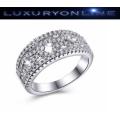 White Gold Filled Simulated Diamond Ring