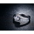 GORGEOUS!! Ring  With 31 Simulated Diamonds Size 8 US