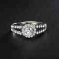 GORGEOUS!! Ring With Simulated Diamonds Size 6; 7; 8US