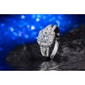 CAPTIVATING! Hand Crafted Simulated Diamond Ring Size 6; 7; 8 US