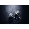 STUNNING! Simulated Diamond Crown Earrings