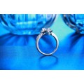 Hand Crafted 0,75ct  Simulated Diamond Ring