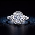 FANTASTICS!! Ring With Hand Crafted Simulated Diamonds Size 6 US