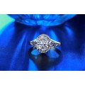 FANTASTICS!! Ring With Hand Crafted Simulated Diamonds Size 6 US