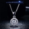 White Gold Filled Simulated Diamond Necklace