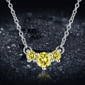 BEAUTIFUL! Necklace With Simulated Yellow Diamonds