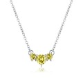BEAUTIFUL! Necklace With Simulated Yellow Diamonds