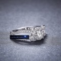 White Gold Filled Hand Crafted Simulated Diamond Ring