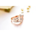 FASCINATING! Tocean Ring With 26 Simulated Diamonds Size 7; 8; 9 US