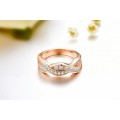Tocean Infinity Ring With 22 Simulated Diamonds