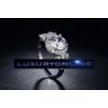 AMAZING! Ring With Hand Crafted 2,9ct Simulated Diamonds Size 6; 7 US
