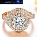 AMAZING! Tocean Ring With 1,75 ct Simulated Diamonds Size 7 US / N / 17