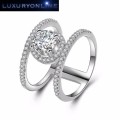 GORGEOUS!! Hand Crafted 1,75 Carat Simulated Diamond Ring Size 6 US