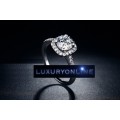 LOVELY! Ring With 27 1,75ct  Hand Crafted Simulated Diamonds Size 6; 7; 8; 9 US